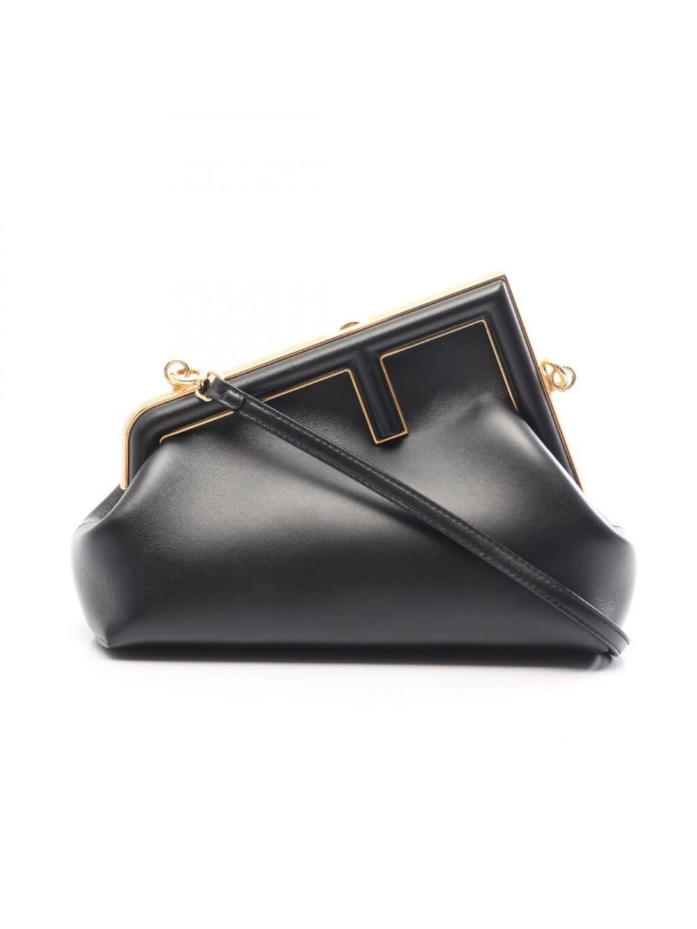 Fendi Shoulder Bag First Small Black Leather